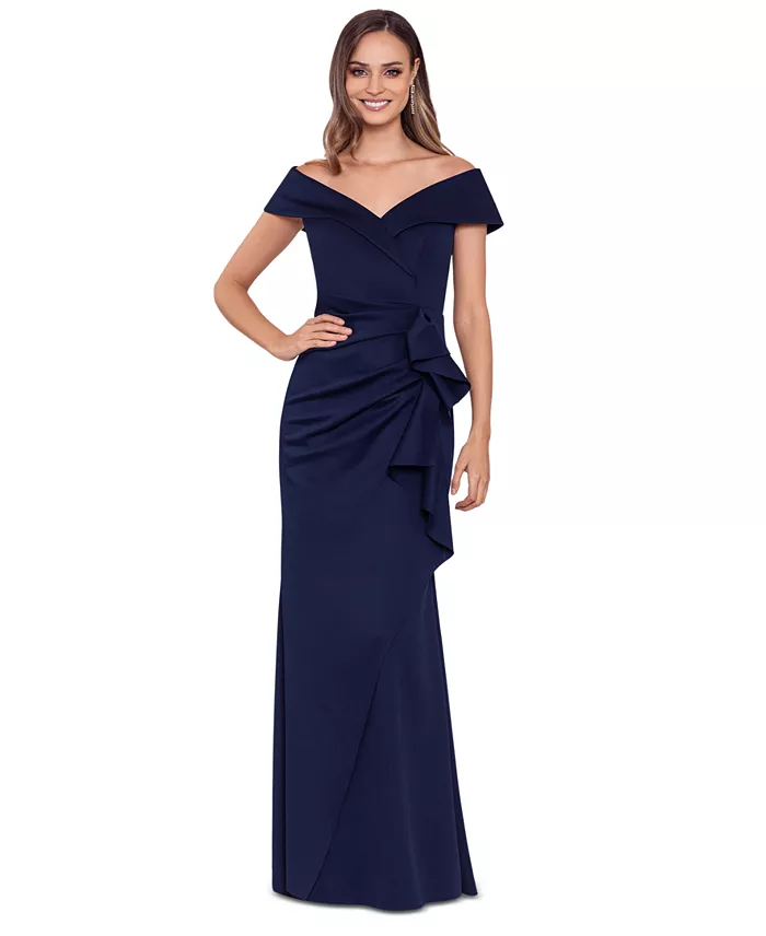 mother of the bride dress petite size in navy