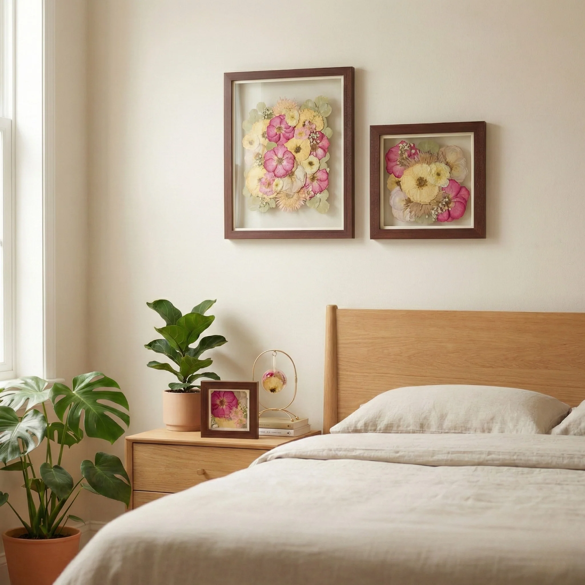 framed pressed bridal bouquet from professional wedding bouquet preservation service