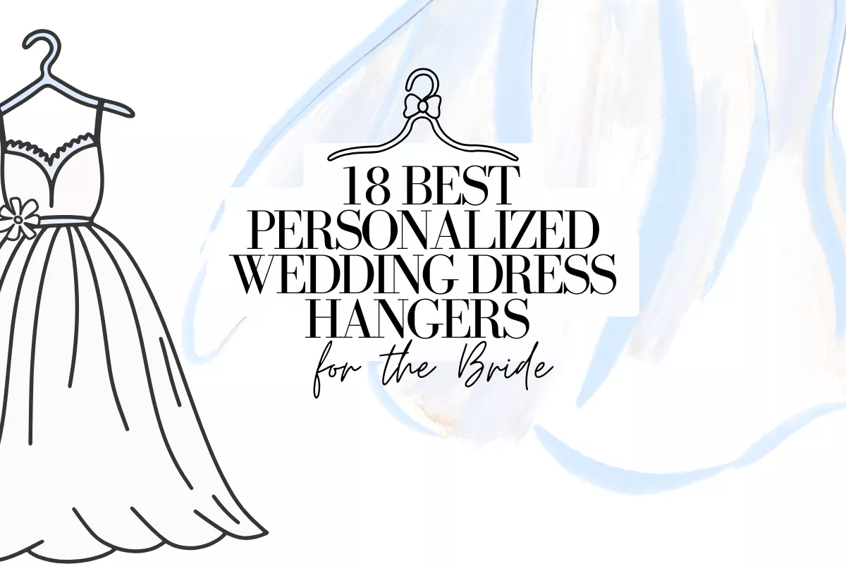 best personalized wedding dress hangers that wont leave marks or damage dress