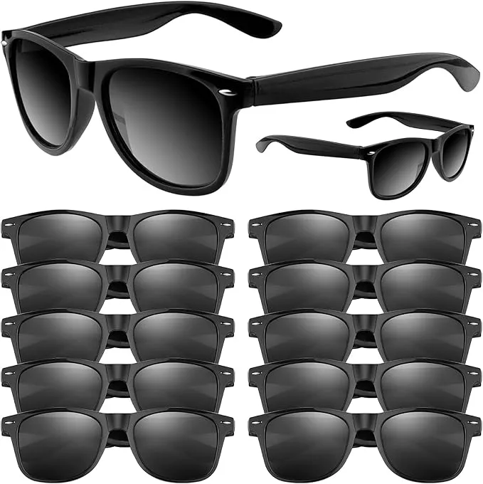 bulk wedding sunglasses favors in black cheap with fast shipping