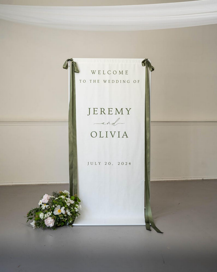 wedding welcome sign fabric on sale - etsy wedding deals