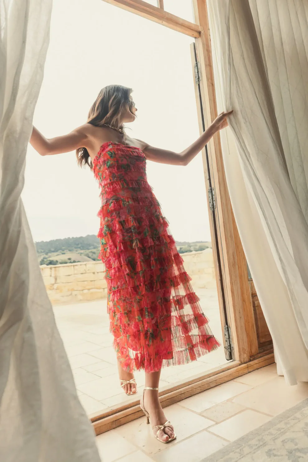 garden formal wedding guest dress