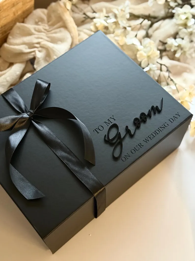 gift for groom from bride - gift box