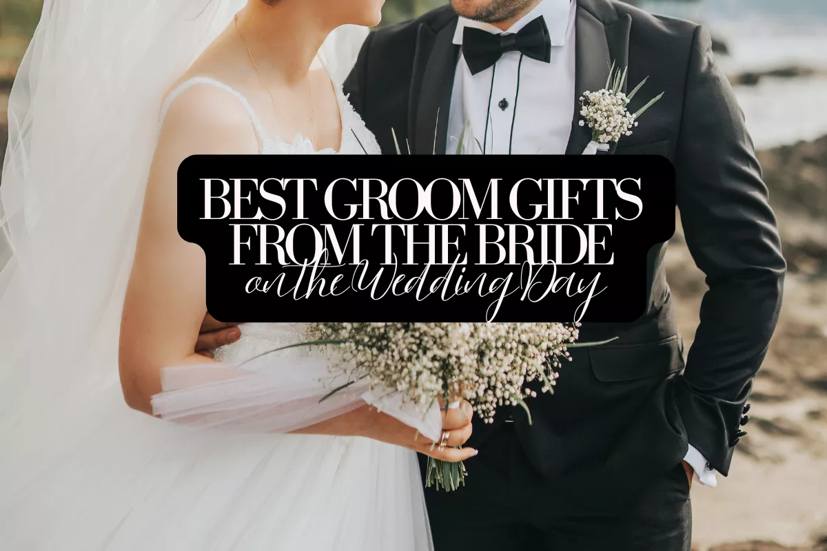 groom gifts from bride including personalized wedding day gift ideas