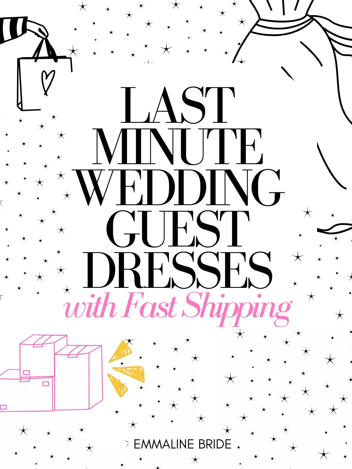 last minute wedding guest dress with fast shipping