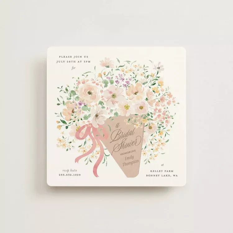 love in bloom invitation
