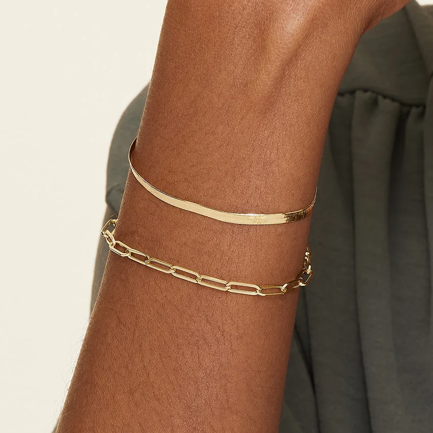 minimal stacking bracelet for mom simple mother's day jewelry gift