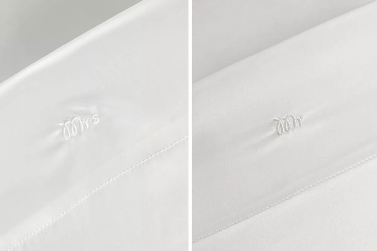 mr and mrs embroidered mulberry silk pillowcases