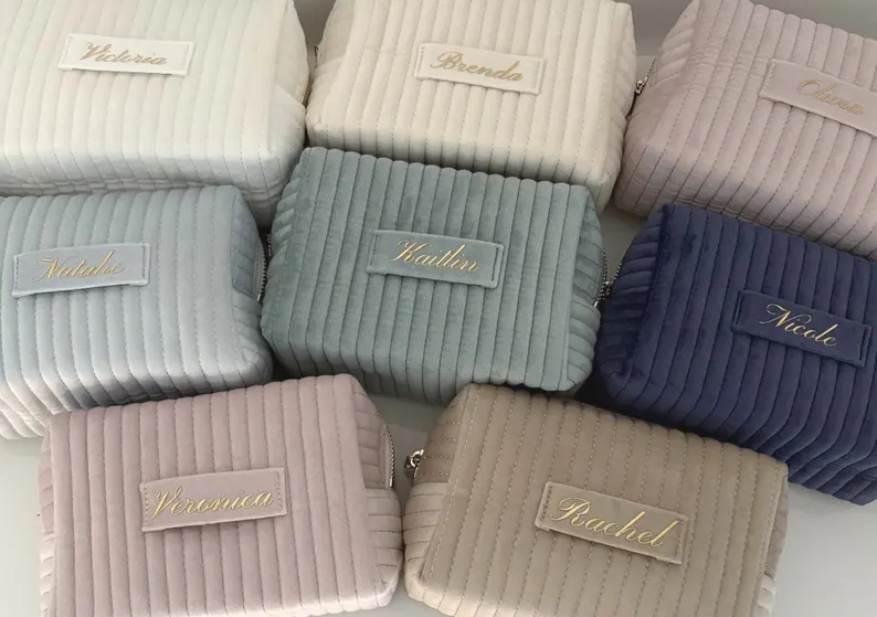 personalized bridesmaid makeup bags on sale - best etsy wedding deals