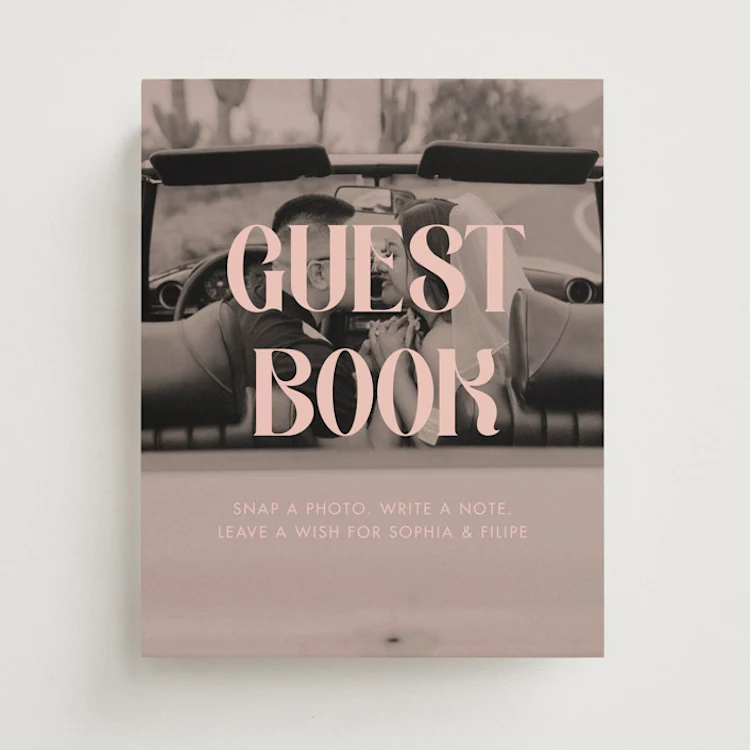 wedding photo guest book sign