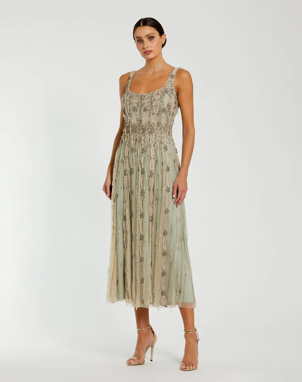 beaded midi dress for petite mother of the bride