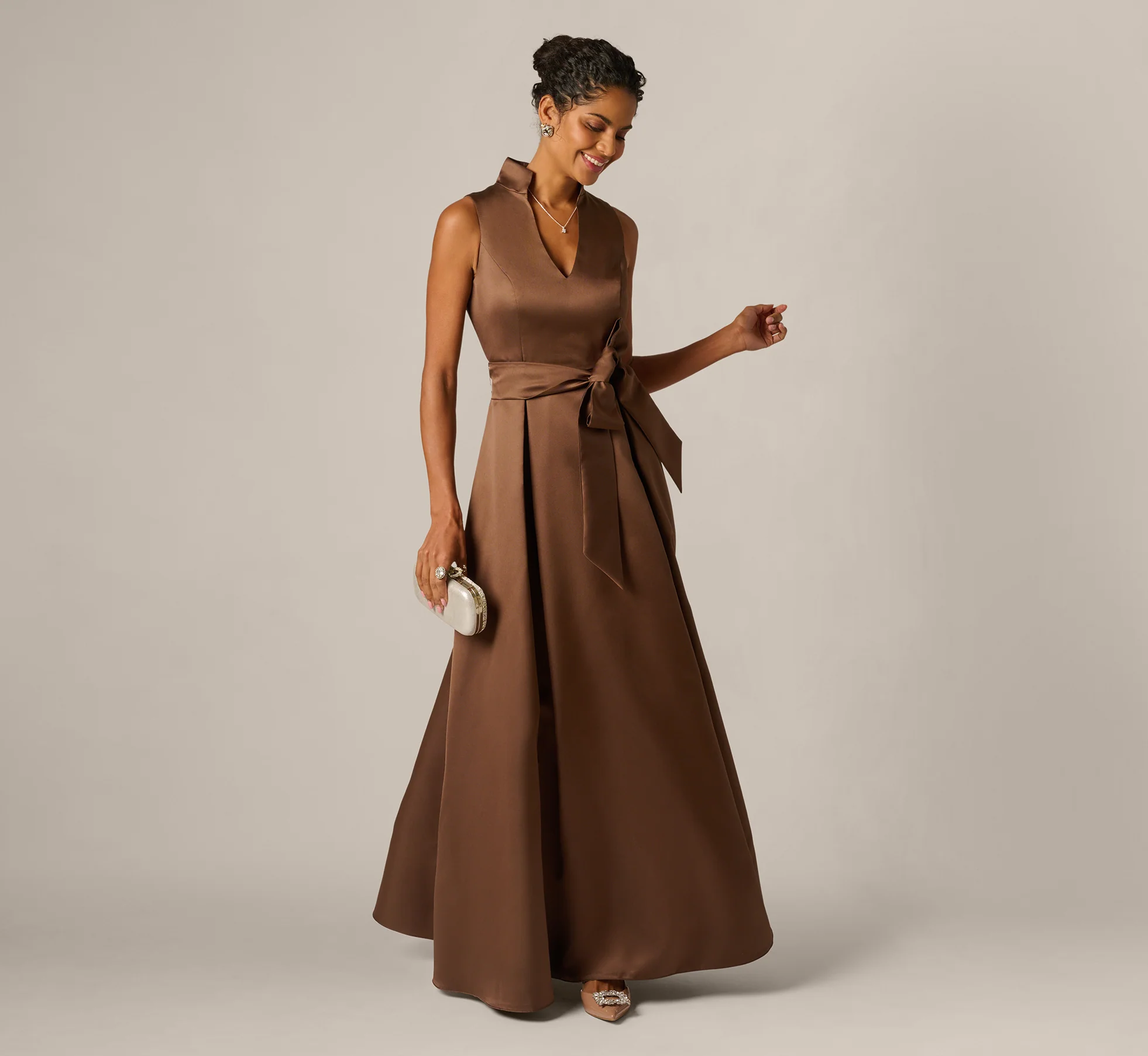 satin petite mother of the bride dresses that are not frumpy