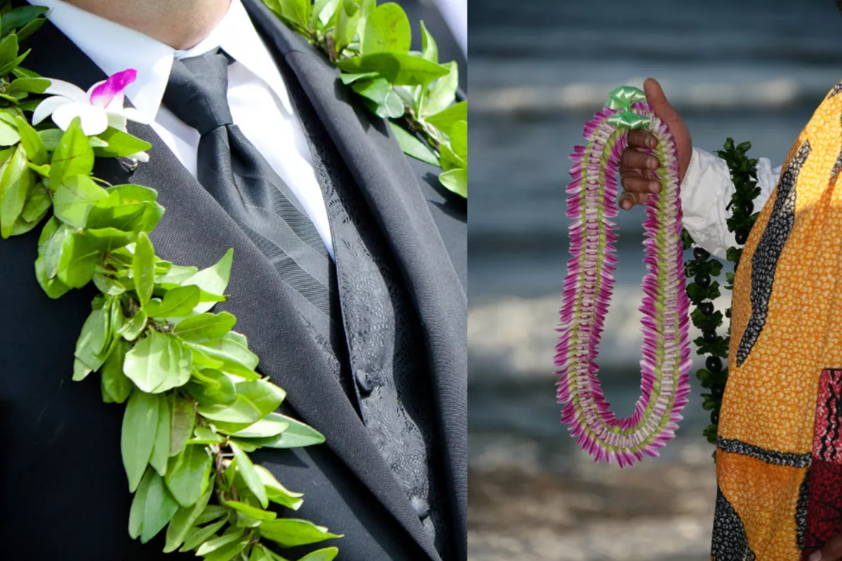 wedding leis for Hawaiian lei ceremony