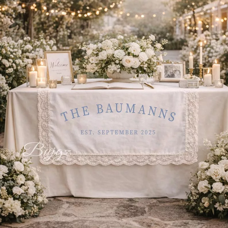 wedding welcome banner to use as a sign