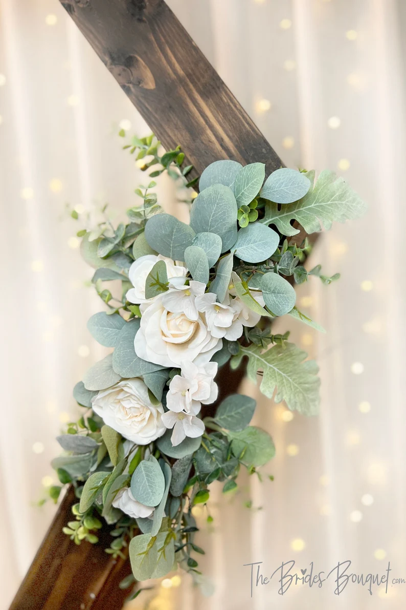 wedding arch flower swag