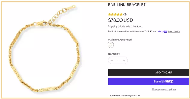 bar link bracelet