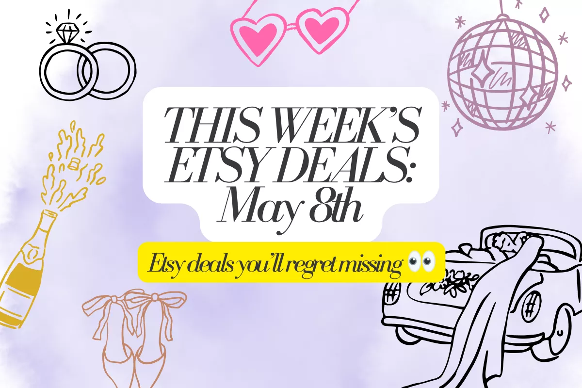 best etsy wedding deals for week of may 8th