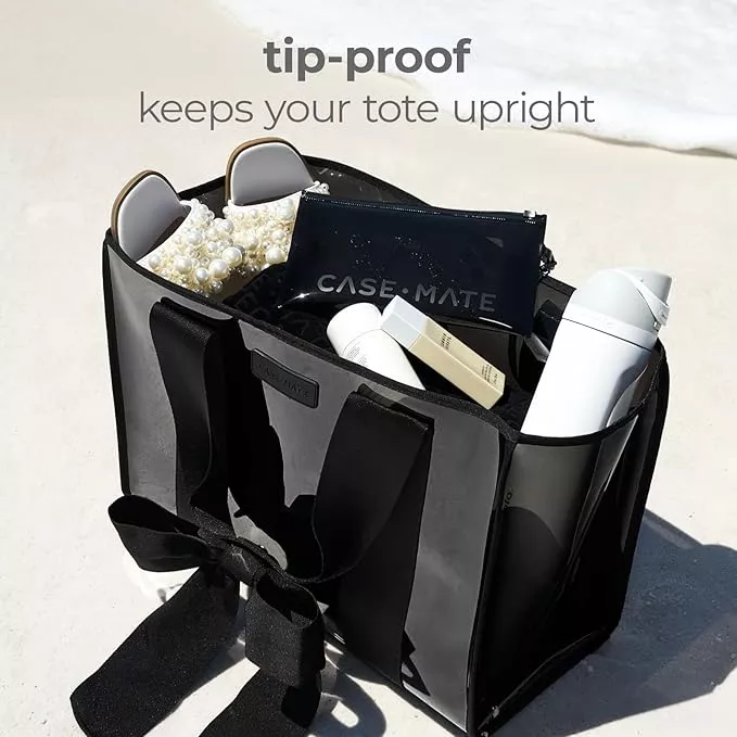 black bridesmaid tote bag that is reusable and cute