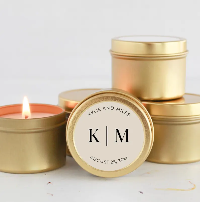 candle favors for weddings on etsy