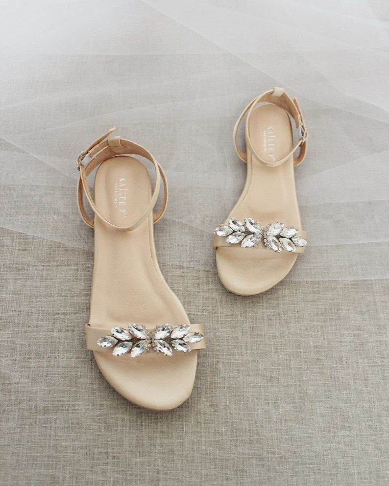 mother of the bride sandals flat for outdoor weddings