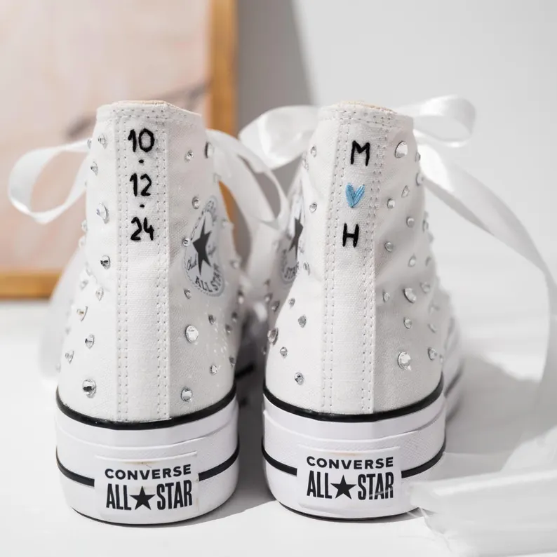 custom converse wedding shoes