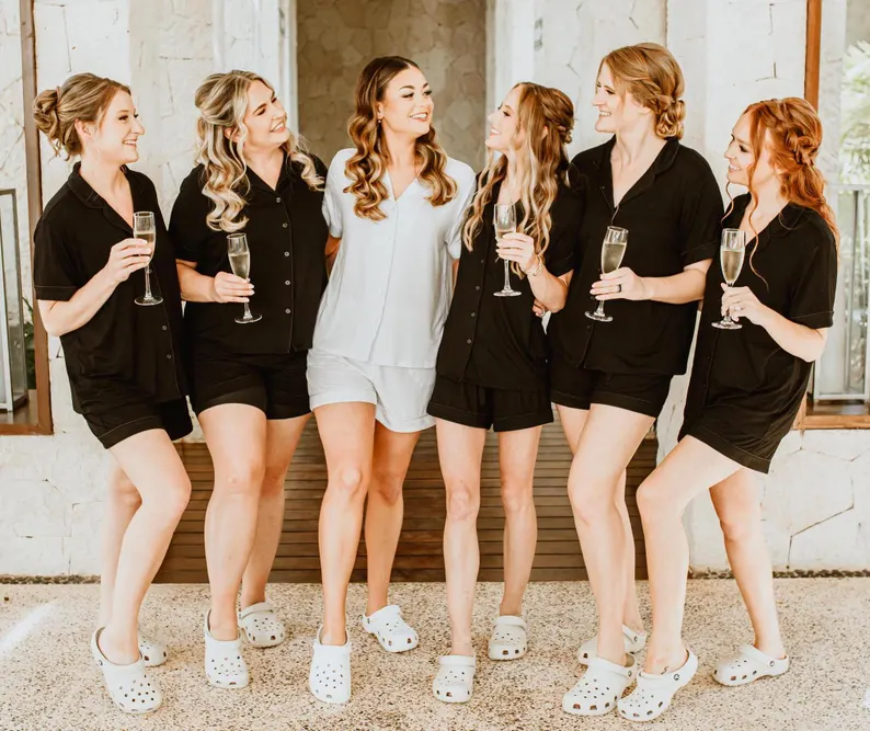 best bridesmaid pajamas with shorts