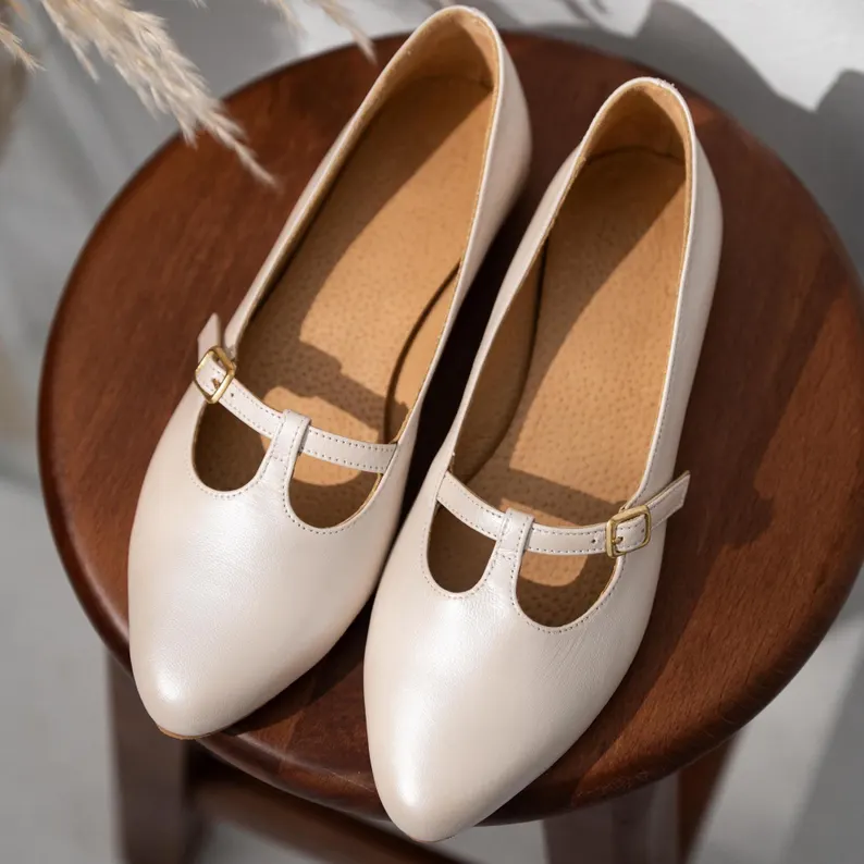 leather mary jane flats for comfortable mother of the bride shoes outdoors
