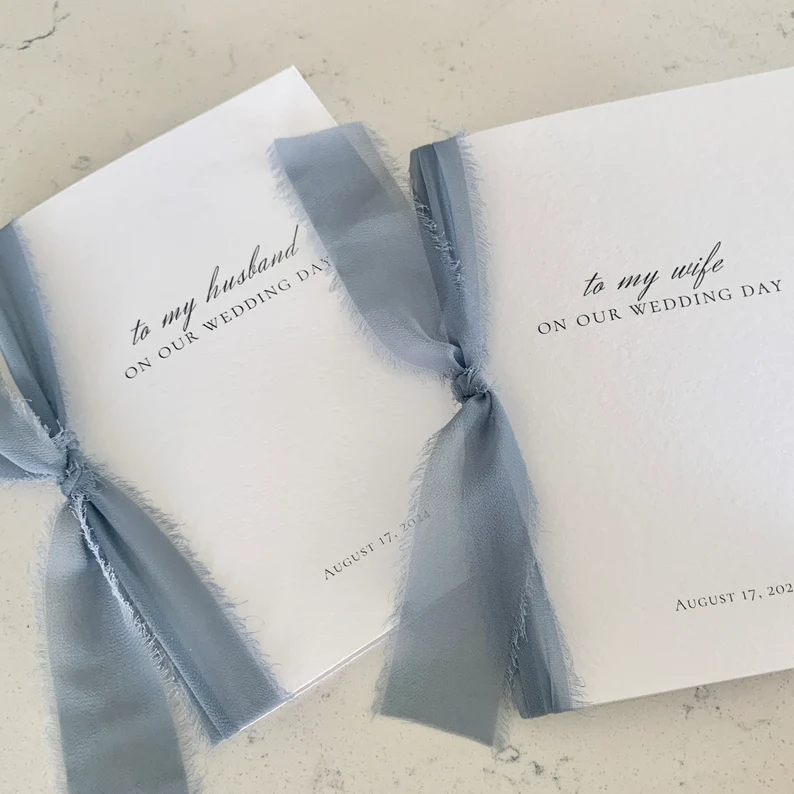 letter to my husband / letter to my wife booklets