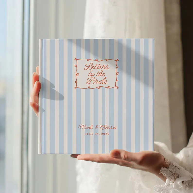 letters to the bride photo book keepsake album