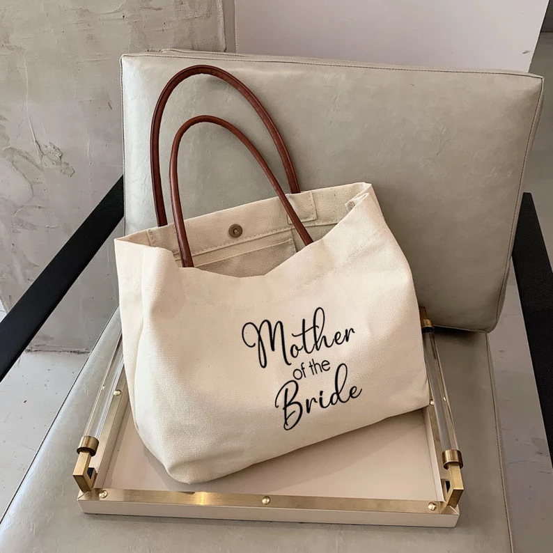 mother of the bride tote bag for carrying backup flat shoes