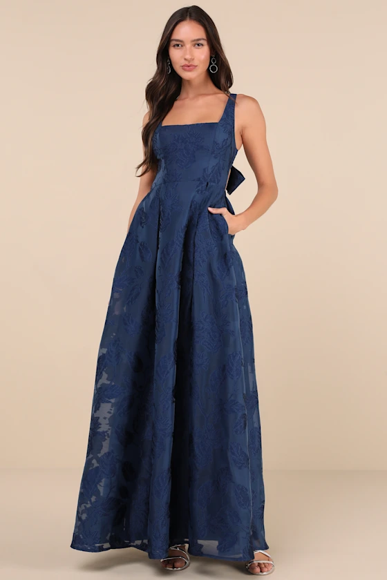 navy wedding guest dress for formal weddings