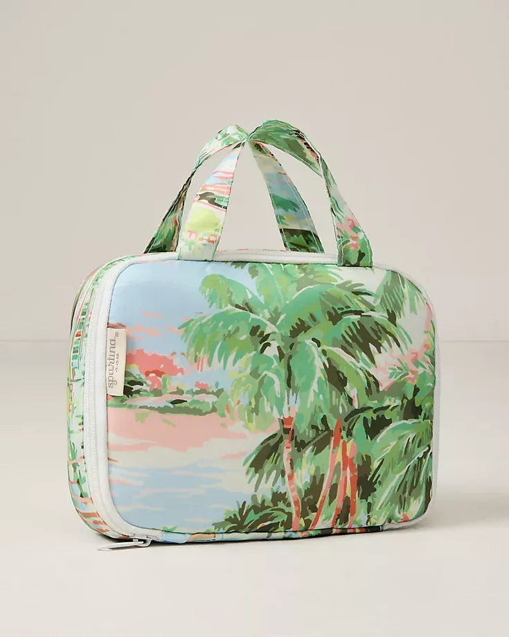 palm tree print packing cubes travel bag
