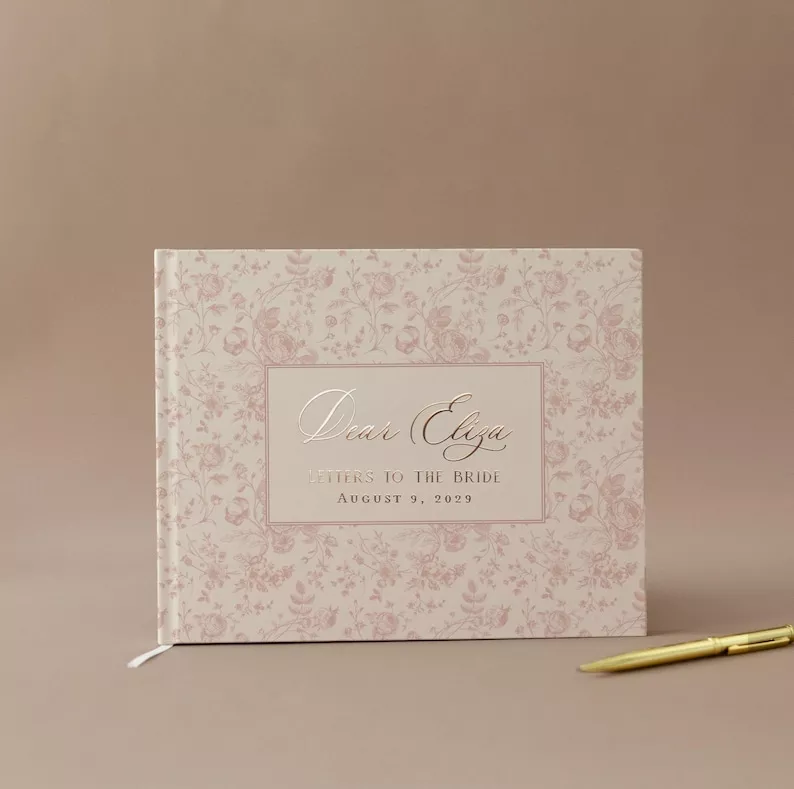bridal shower heirloom letters to the bride book