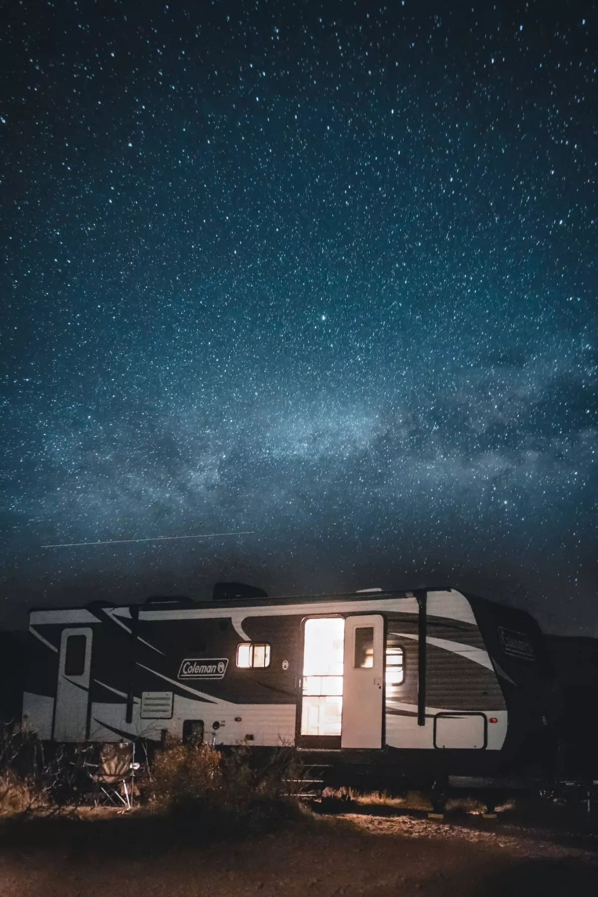 rv wedding night starry sky