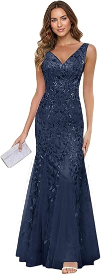navy sequin mother of the bride dress Amazon affordable