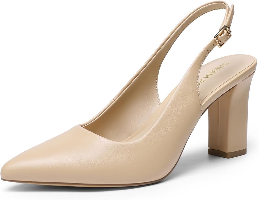 slingback block heels for mother of the bride outdoor wedding shoes