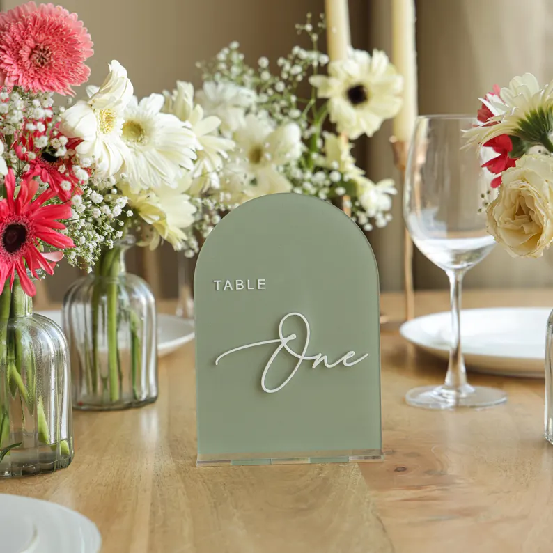 wedding table numbers on etsy