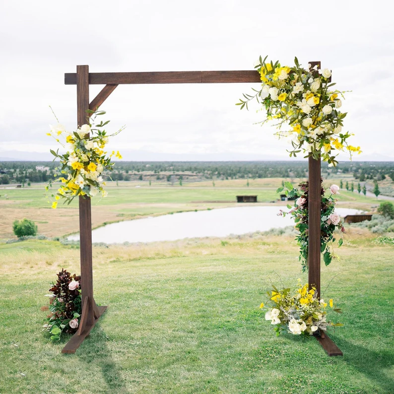 wooden wedding arch etsy