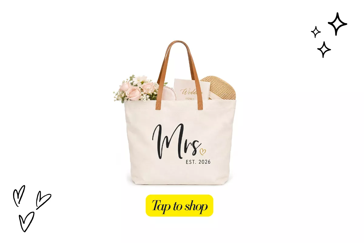 wedding day bag for the bride