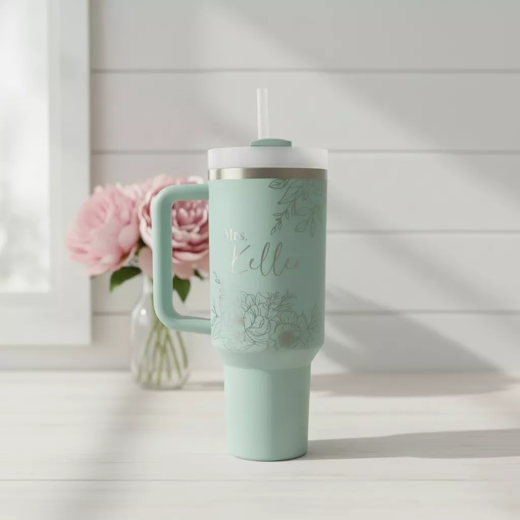 engraved wedding tumbler for bridesmaid