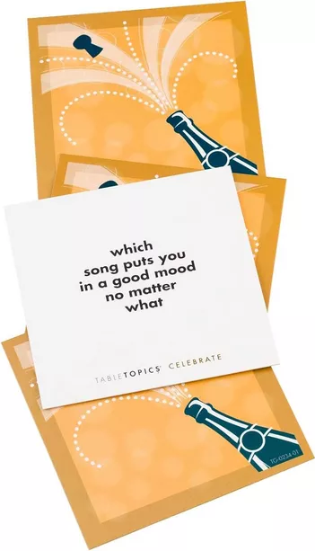 wedding conversation starter cards for guests during cocktail hour