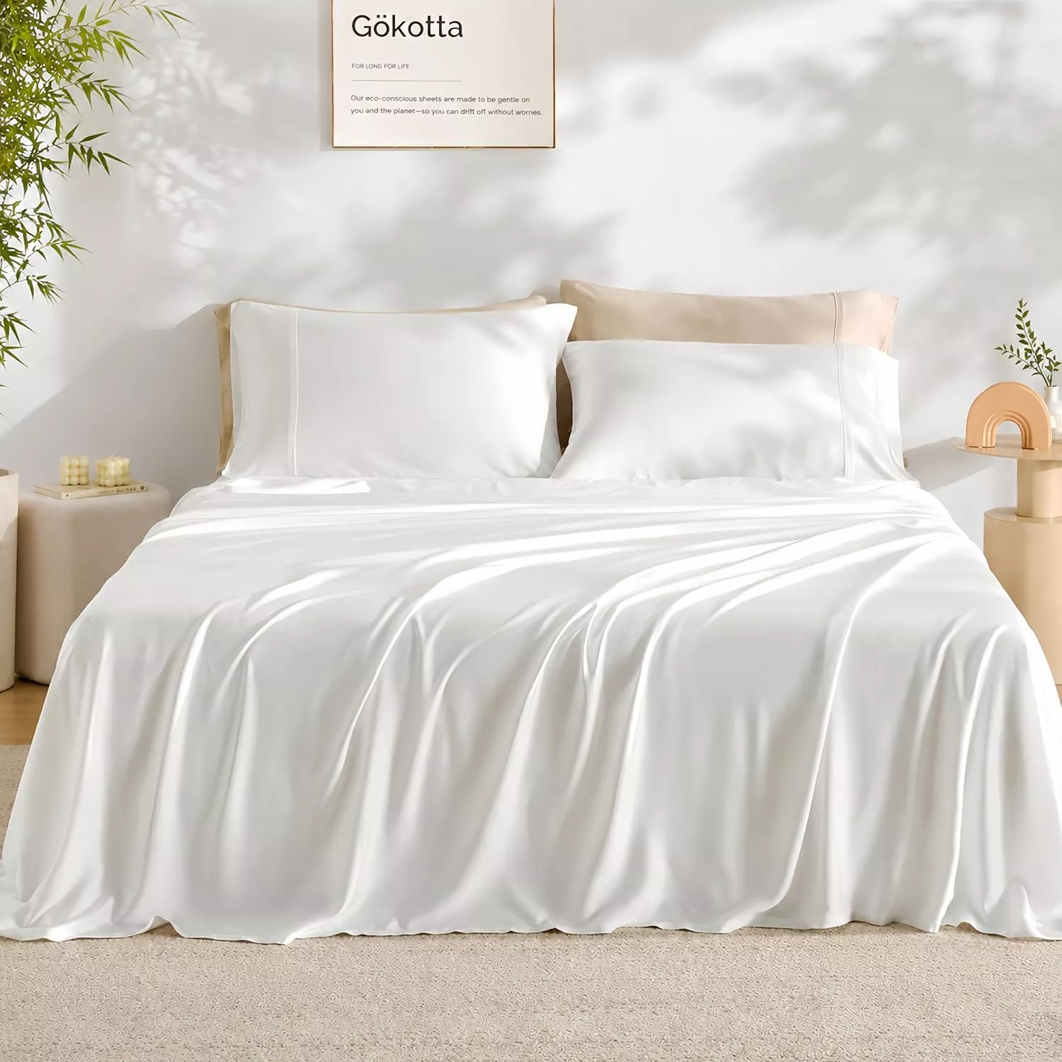cooling bedding sheet set in king size