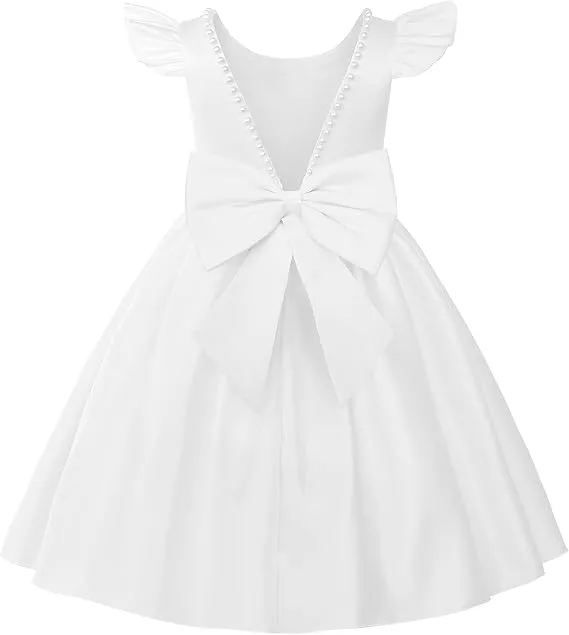 boho flutter sleeve flower girl dress on amazon