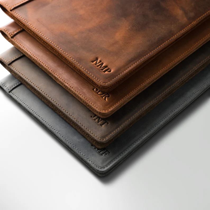 luxury leather portfolio gift for groom