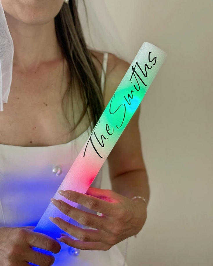 custom led wedding foam sticks