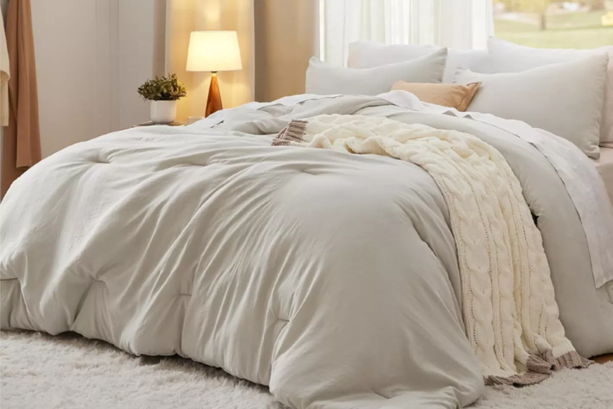 cozy luxury home essentials including luxe bedding used as everyday wedding gift upgrades