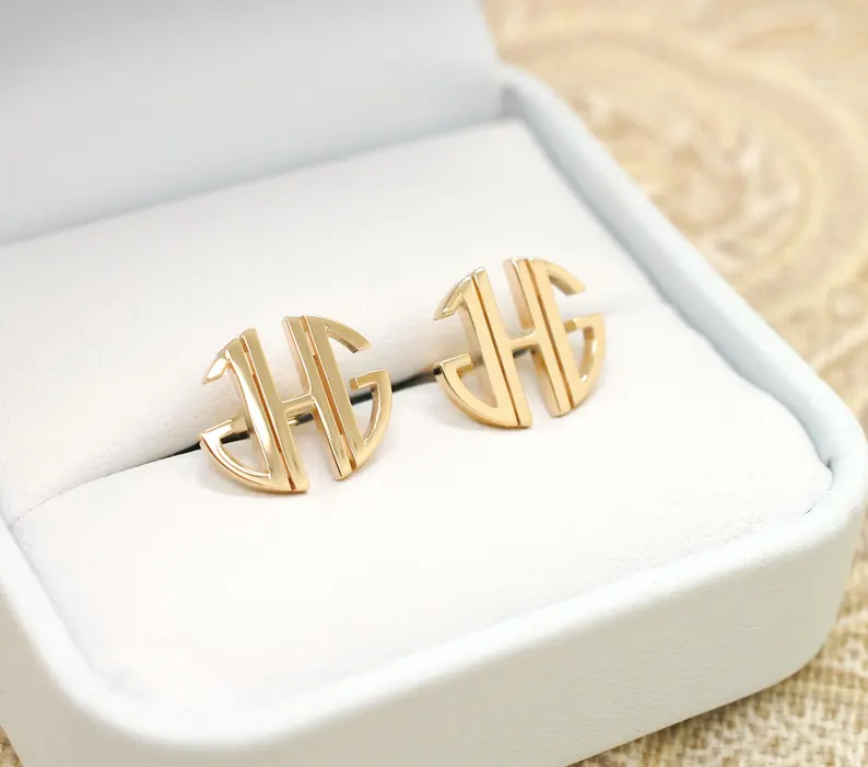 personalized cufflinks luxury gift for groom from bride