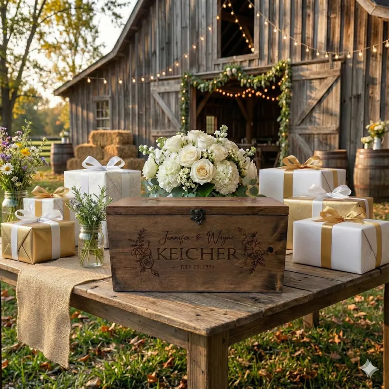 wedding card box that can be used as memory box later