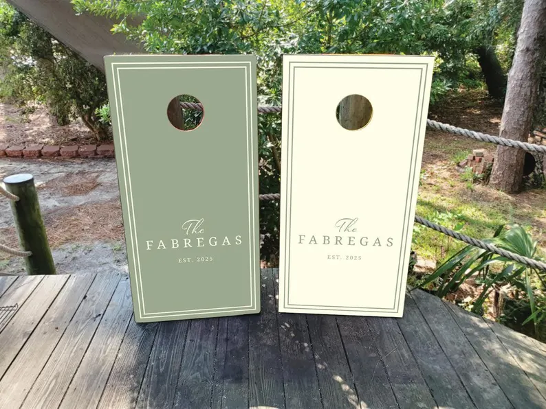 wedding cornhole boards