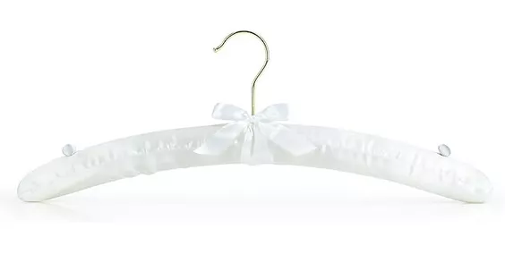 wedding day hanger padded for gown